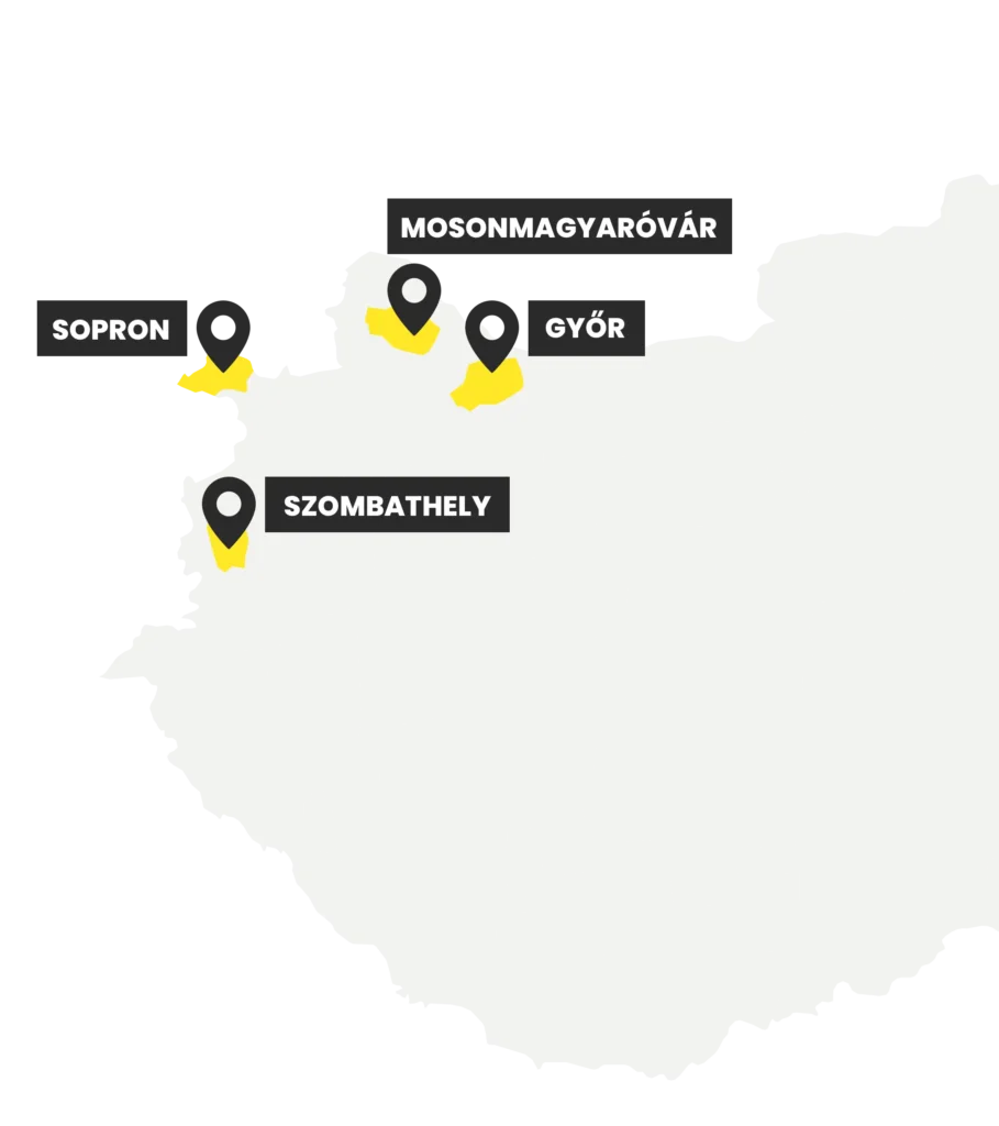 Yellow Store garázsok és tárolók Győrben, Sopronban, Mosonmagyaróváron és Szombathelyen